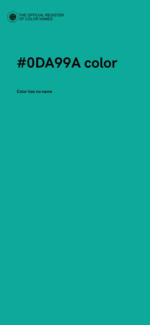 #0DA99A color image