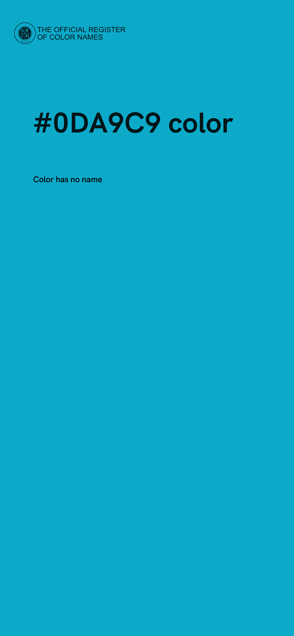 #0DA9C9 color image
