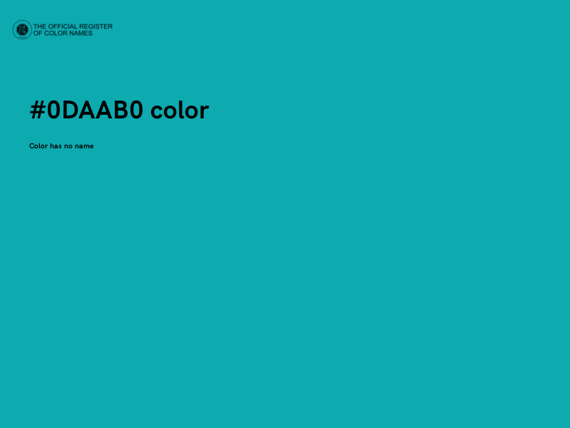 #0DAAB0 color image
