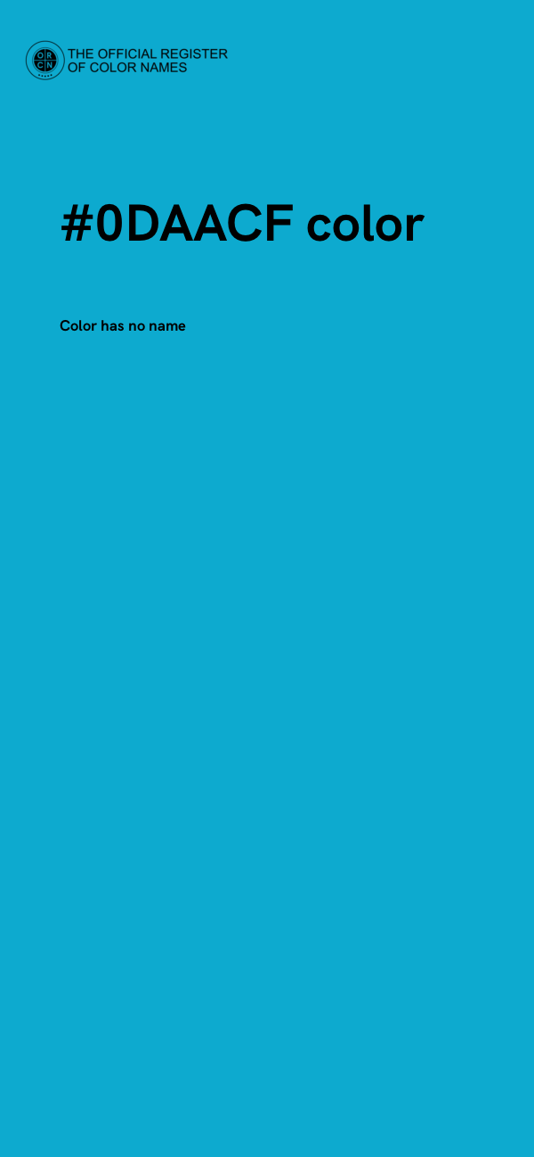 #0DAACF color image