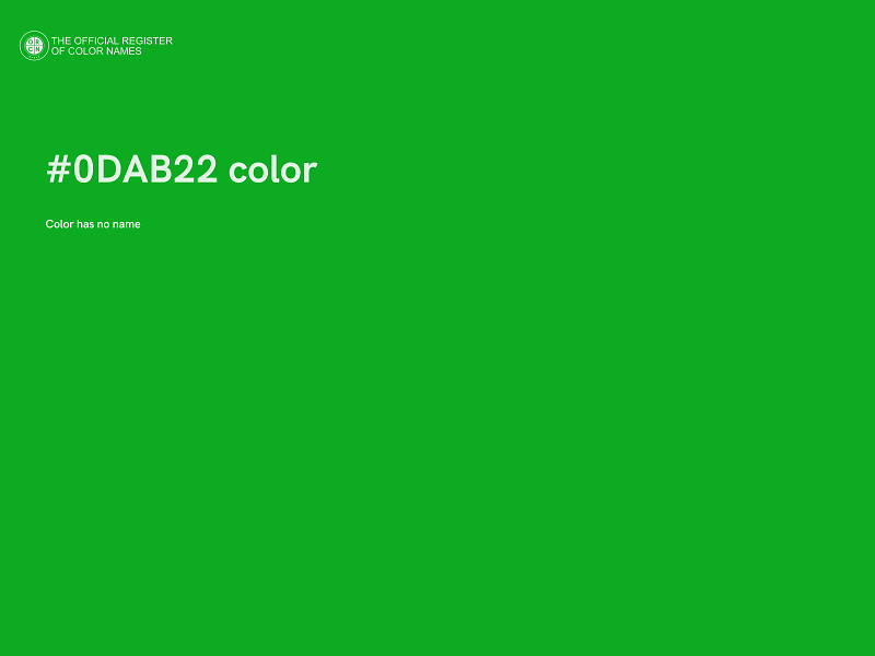 #0DAB22 color image