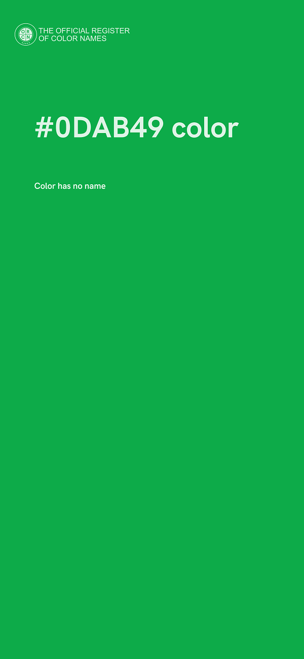 #0DAB49 color image