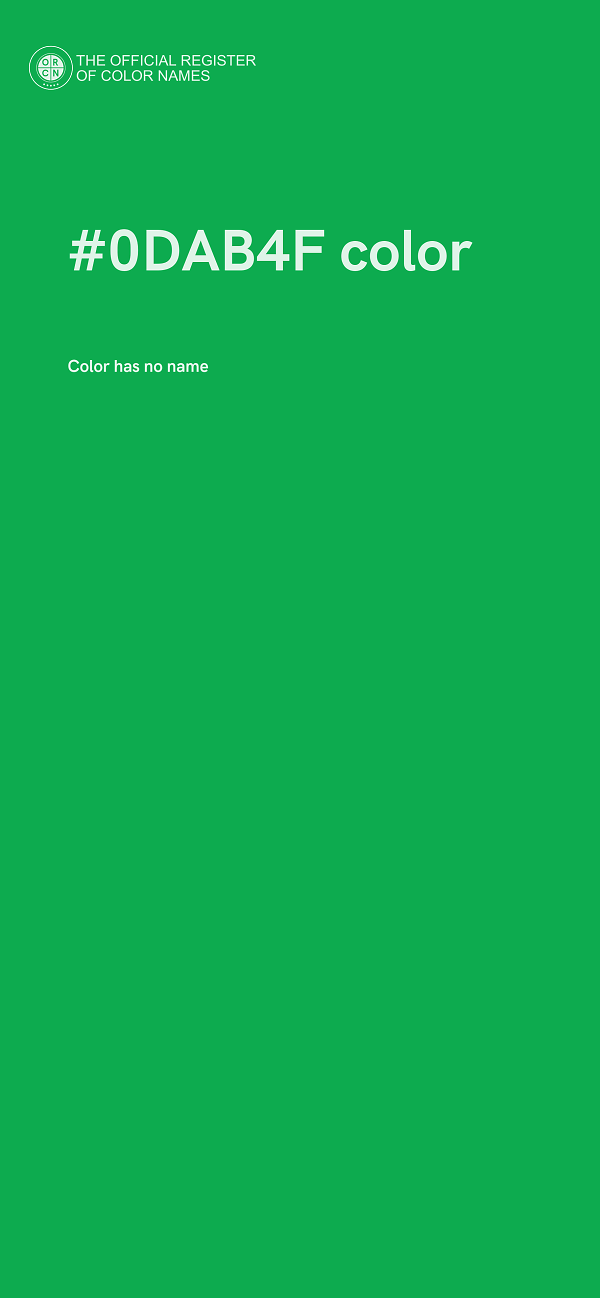 #0DAB4F color image