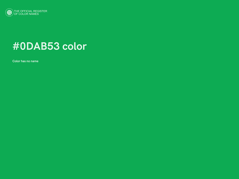 #0DAB53 color image