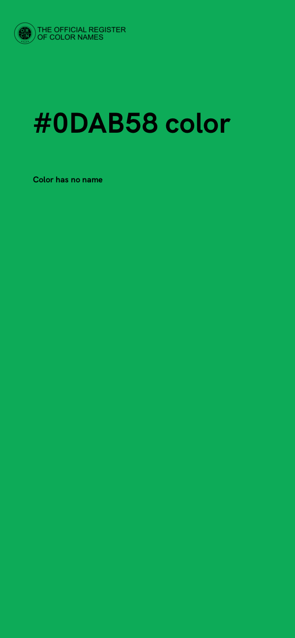 #0DAB58 color image