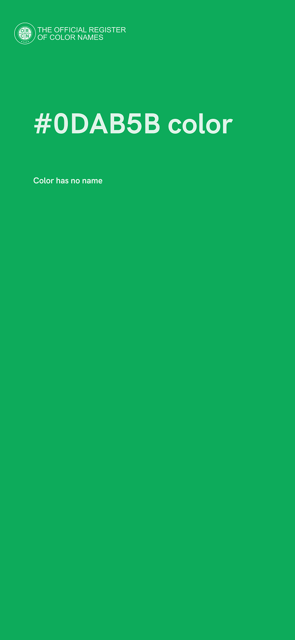 #0DAB5B color image