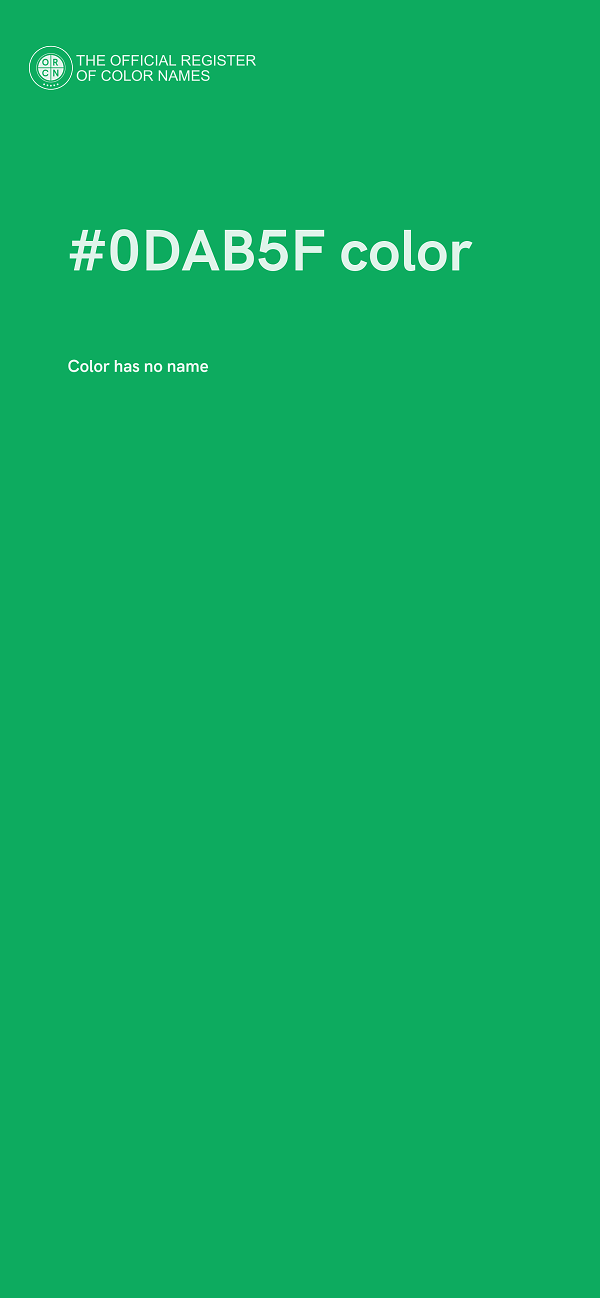 #0DAB5F color image