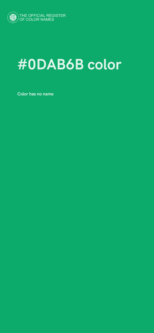 #0DAB6B color image