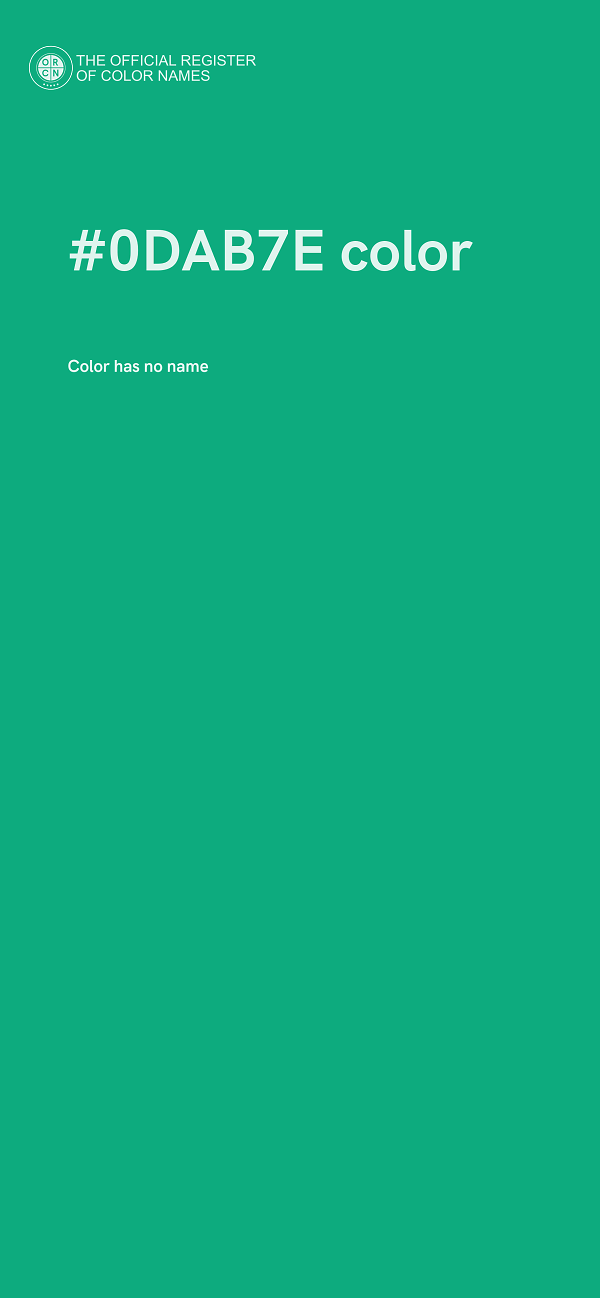 #0DAB7E color image