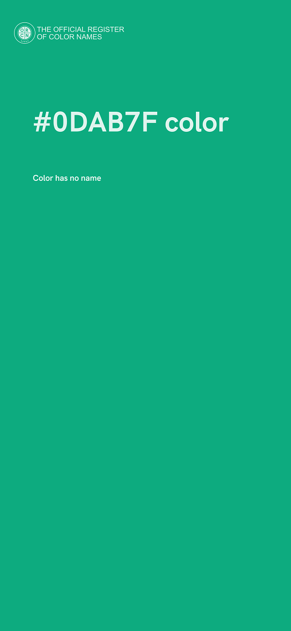 #0DAB7F color image
