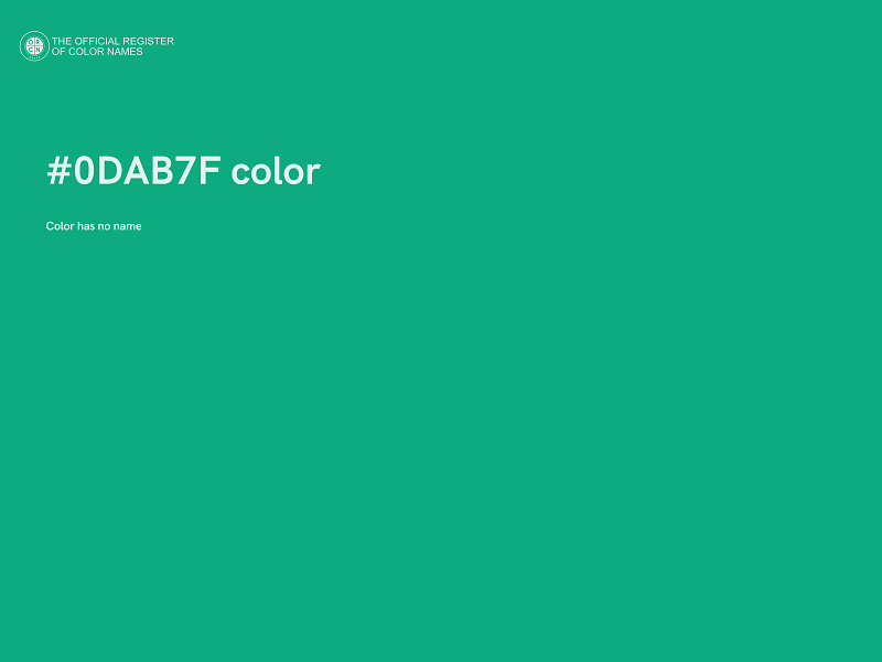 #0DAB7F color image
