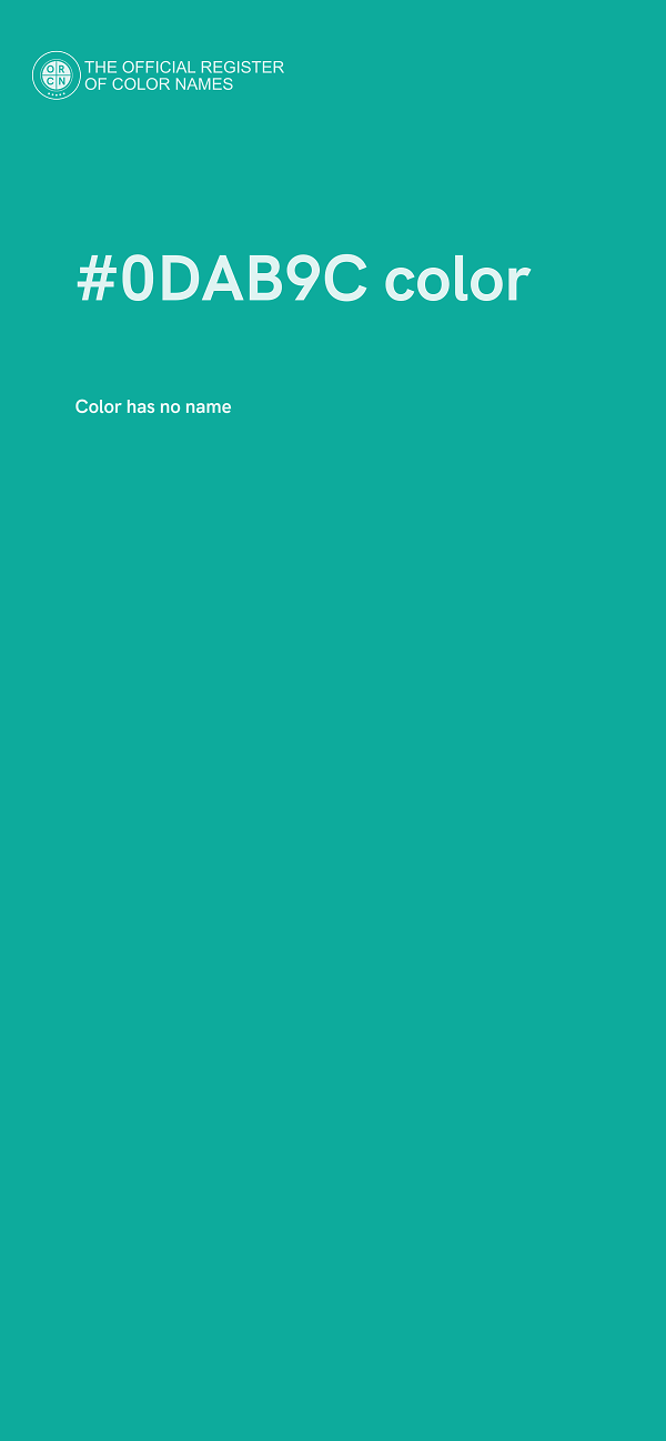 #0DAB9C color image