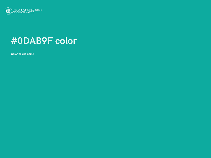 #0DAB9F color image