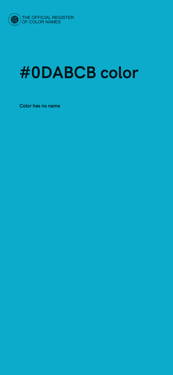 #0DABCB color image
