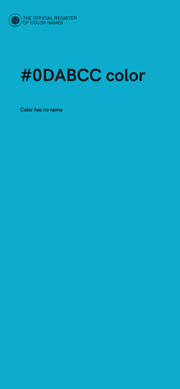 #0DABCC color image