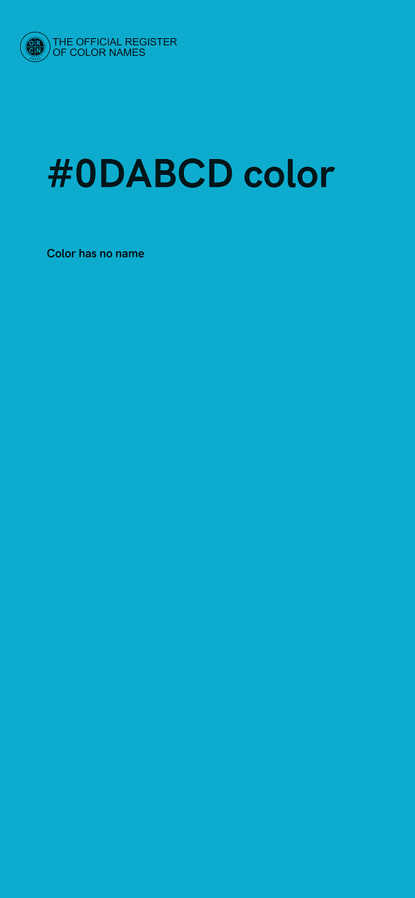 #0DABCD color image