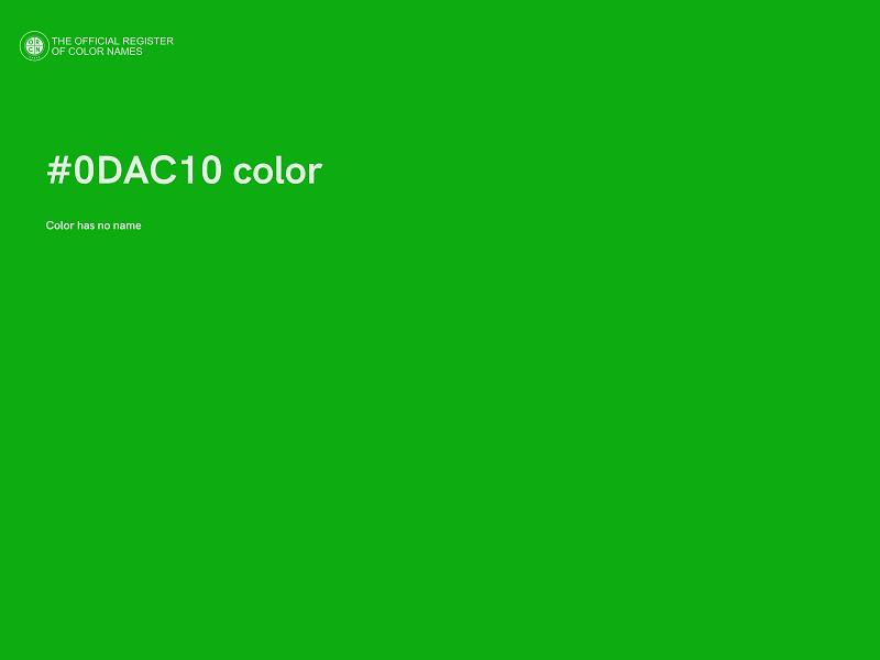 #0DAC10 color image