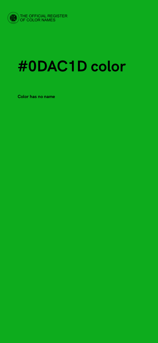 #0DAC1D color image