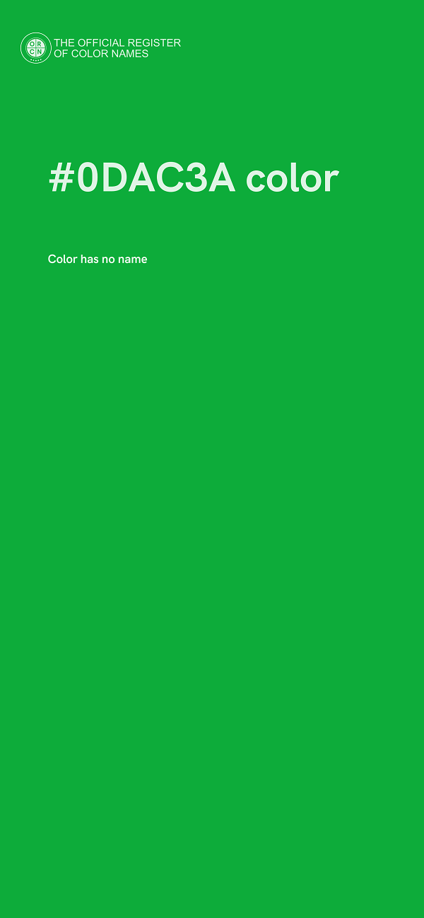 #0DAC3A color image