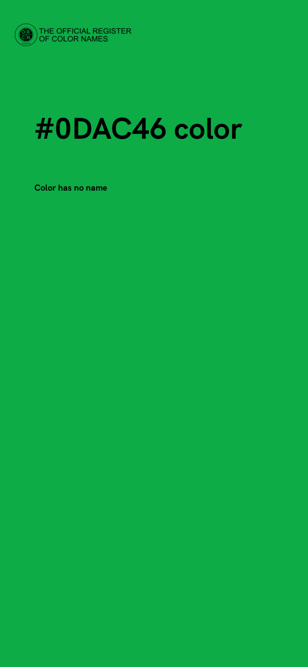 #0DAC46 color image