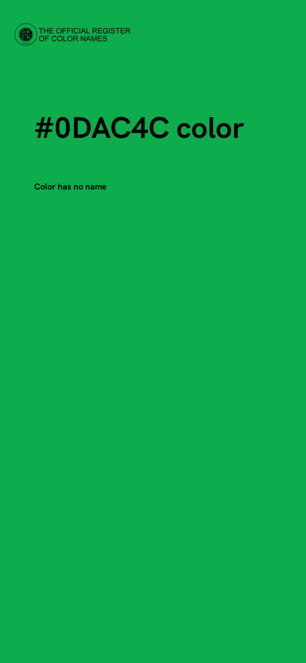 #0DAC4C color image