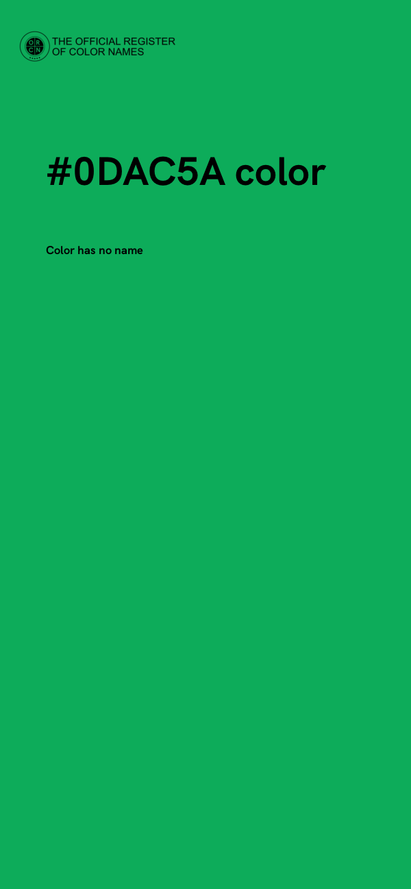 #0DAC5A color image