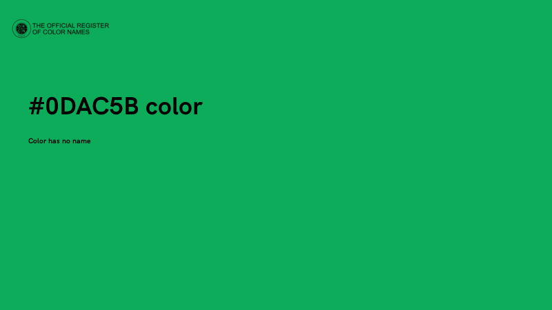 #0DAC5B color image