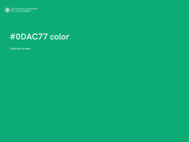 #0DAC77 color image