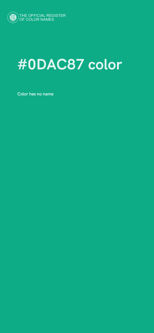 #0DAC87 color image