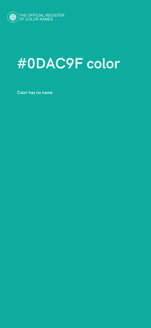 #0DAC9F color image