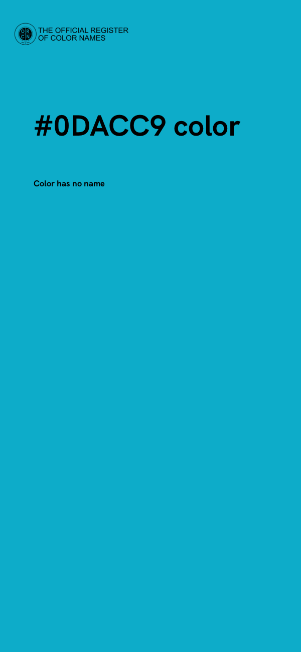 #0DACC9 color image