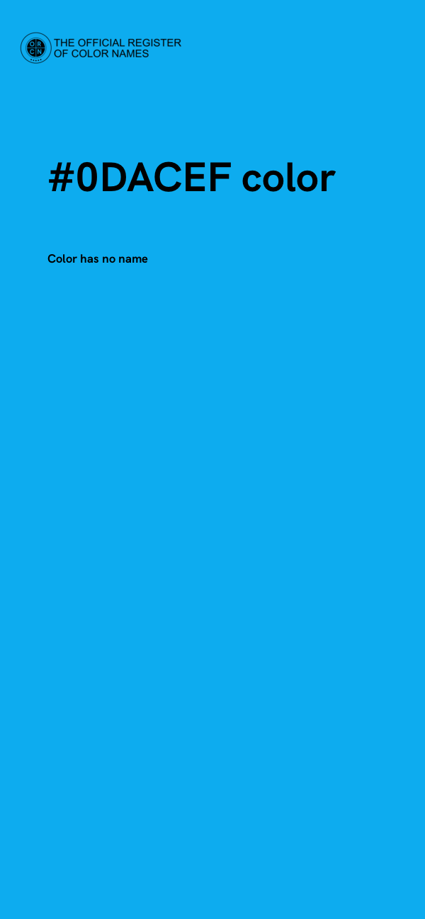 #0DACEF color image