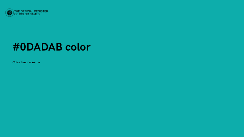 #0DADAB color image