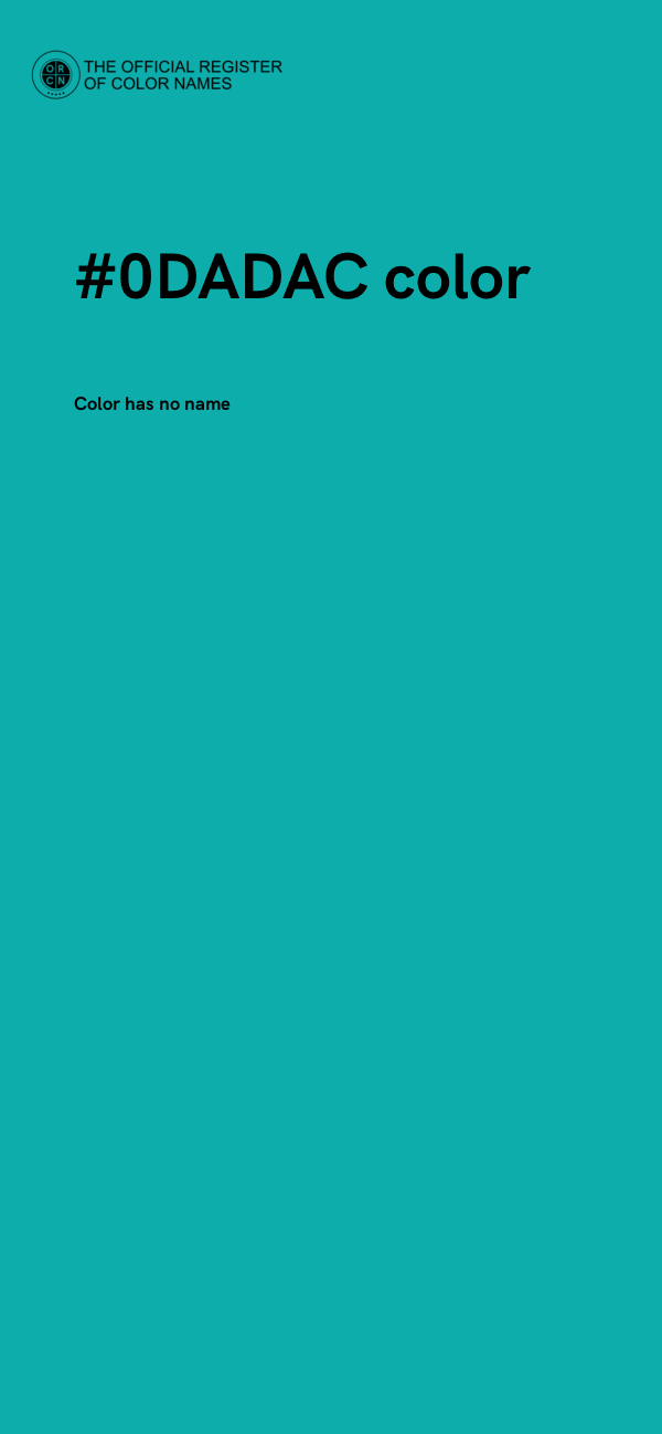#0DADAC color image