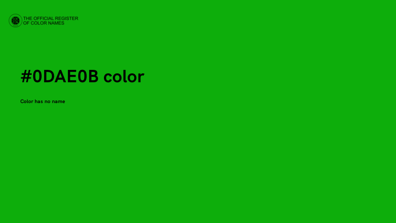 #0DAE0B color image