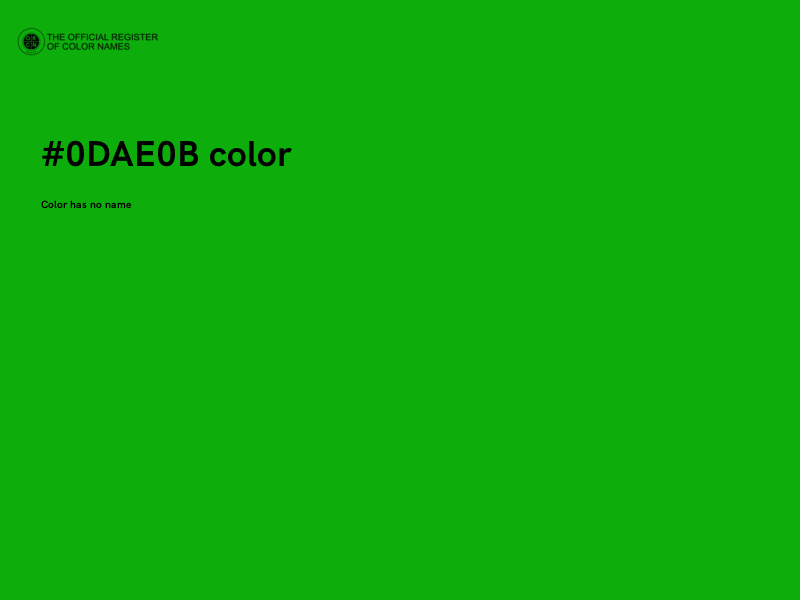 #0DAE0B color image