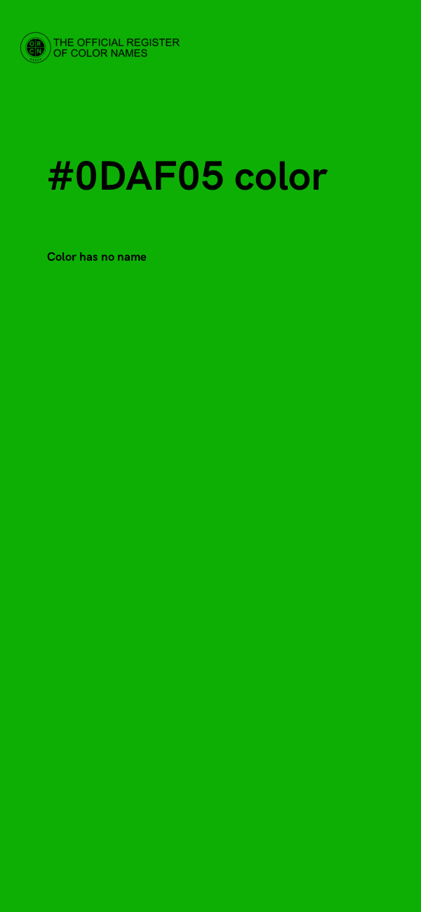 #0DAF05 color image