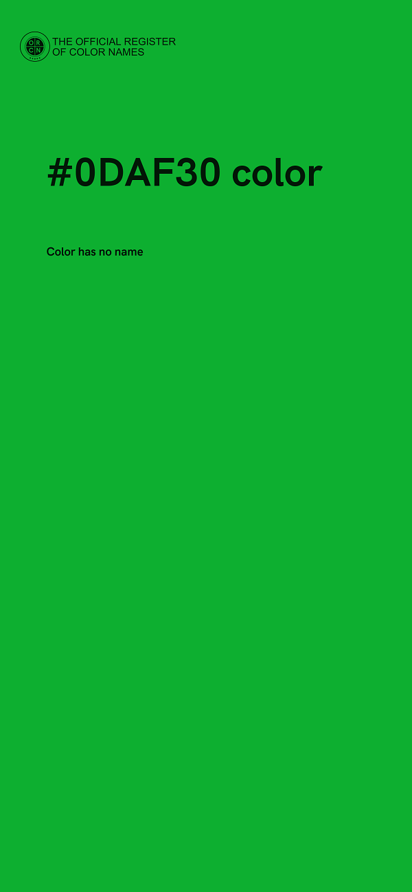 #0DAF30 color image
