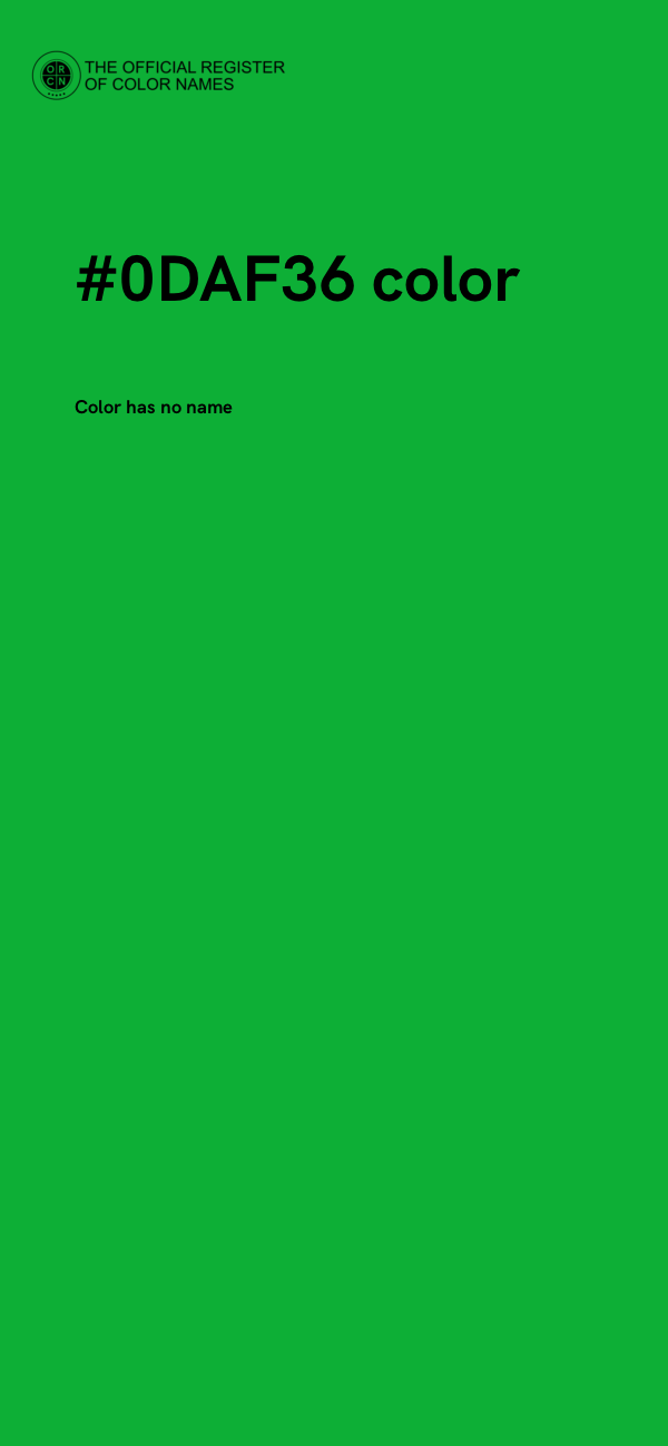 #0DAF36 color image