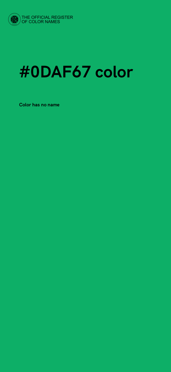 #0DAF67 color image