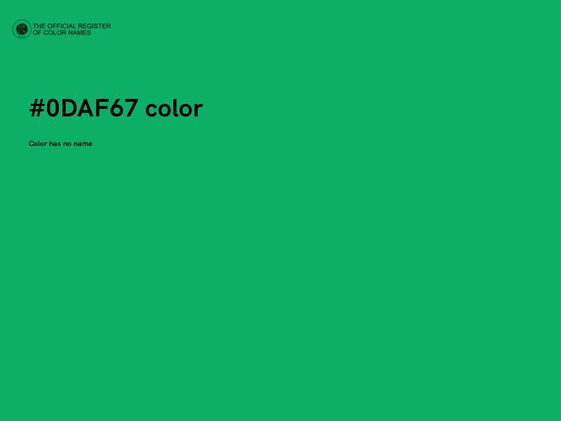 #0DAF67 color image
