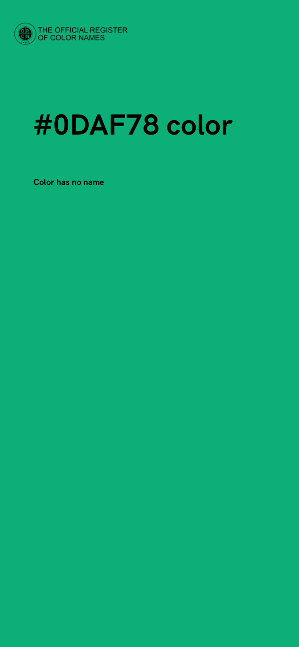#0DAF78 color image