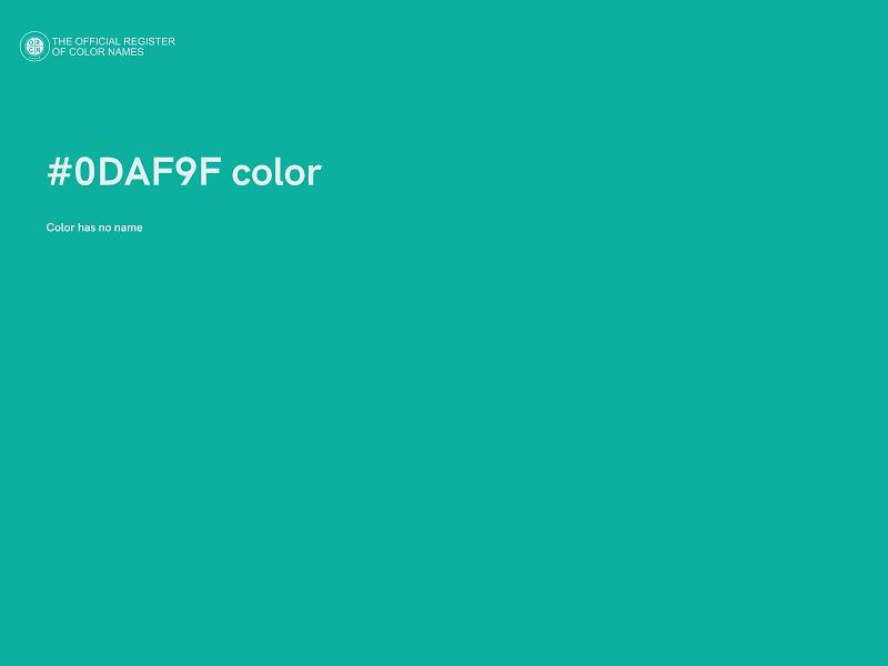 #0DAF9F color image