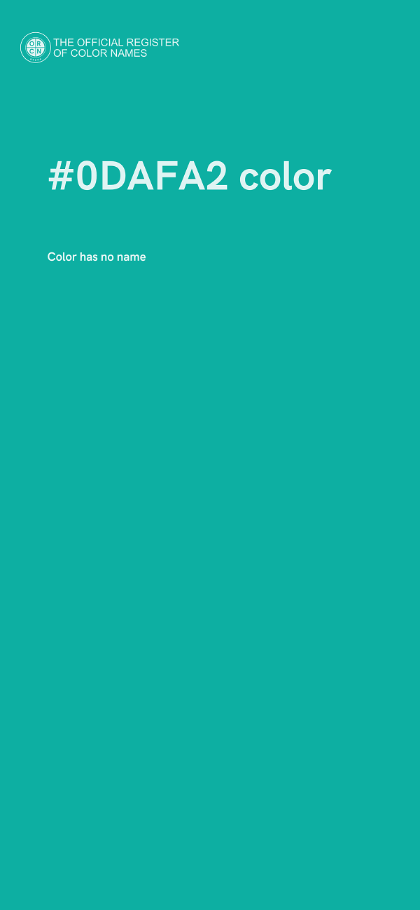 #0DAFA2 color image