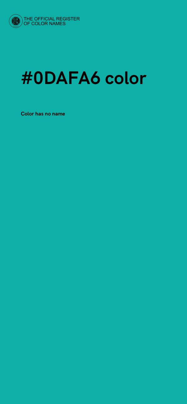 #0DAFA6 color image