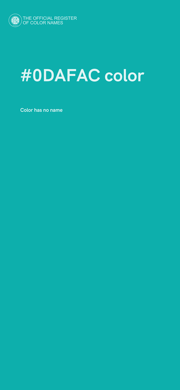 #0DAFAC color image