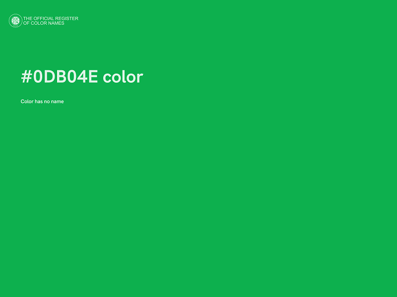 #0DB04E color image