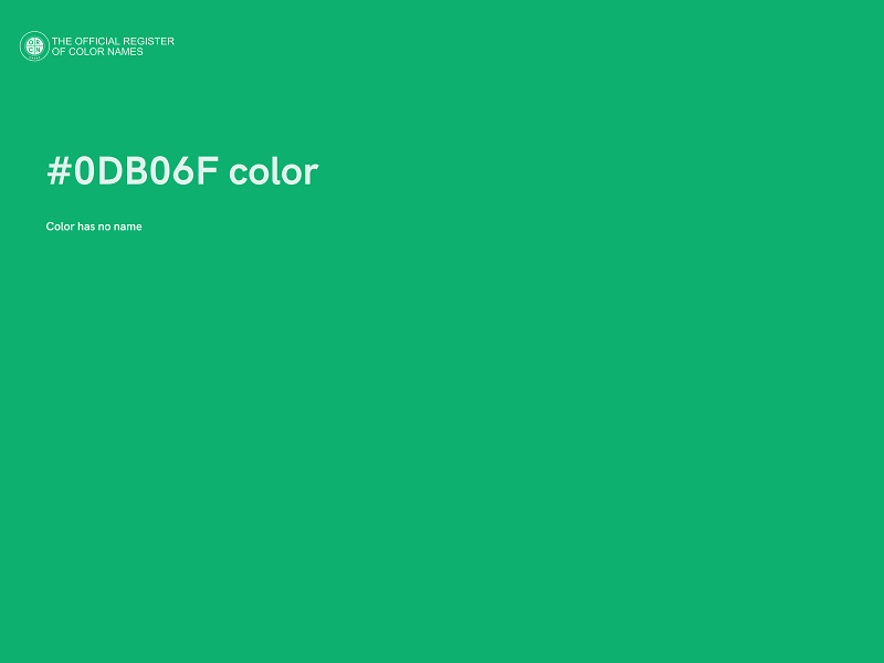#0DB06F color image