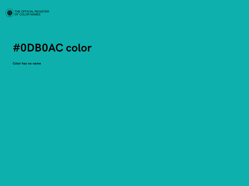#0DB0AC color image