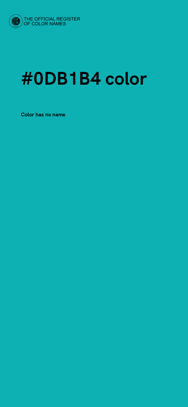 #0DB1B4 color image